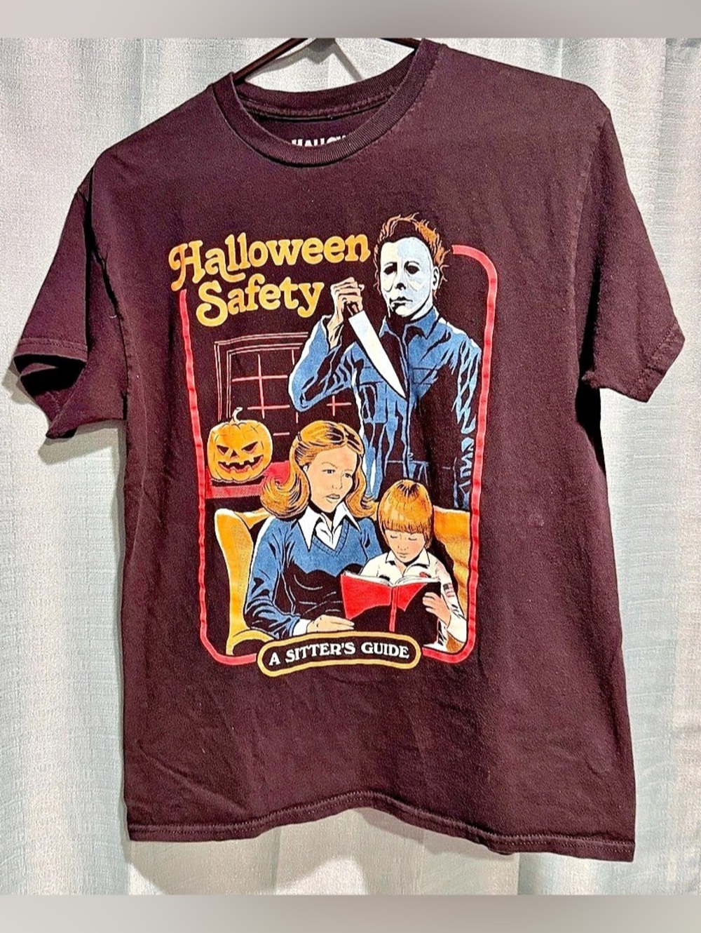 Creepy Co Michael Myers Halloween Safety Shirt Mens Medium Steven Rhodes Horror